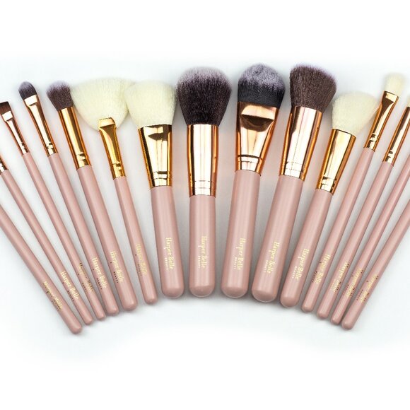 HARPER BELLE BEAUTY Pink 15-Piece Makeup Brush Set - Picture 2 of 6